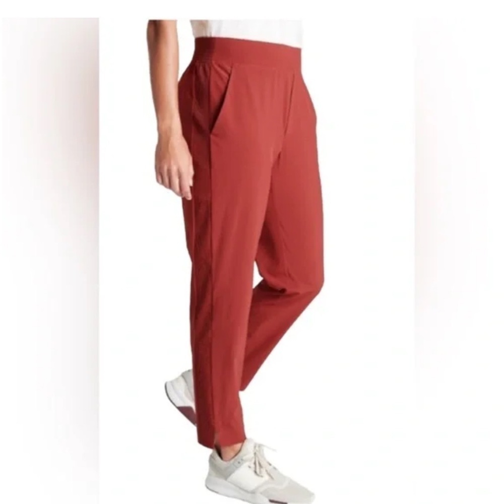 Athleta Brooklyn Ankle Pant Red Rust Cinnamon Size 8